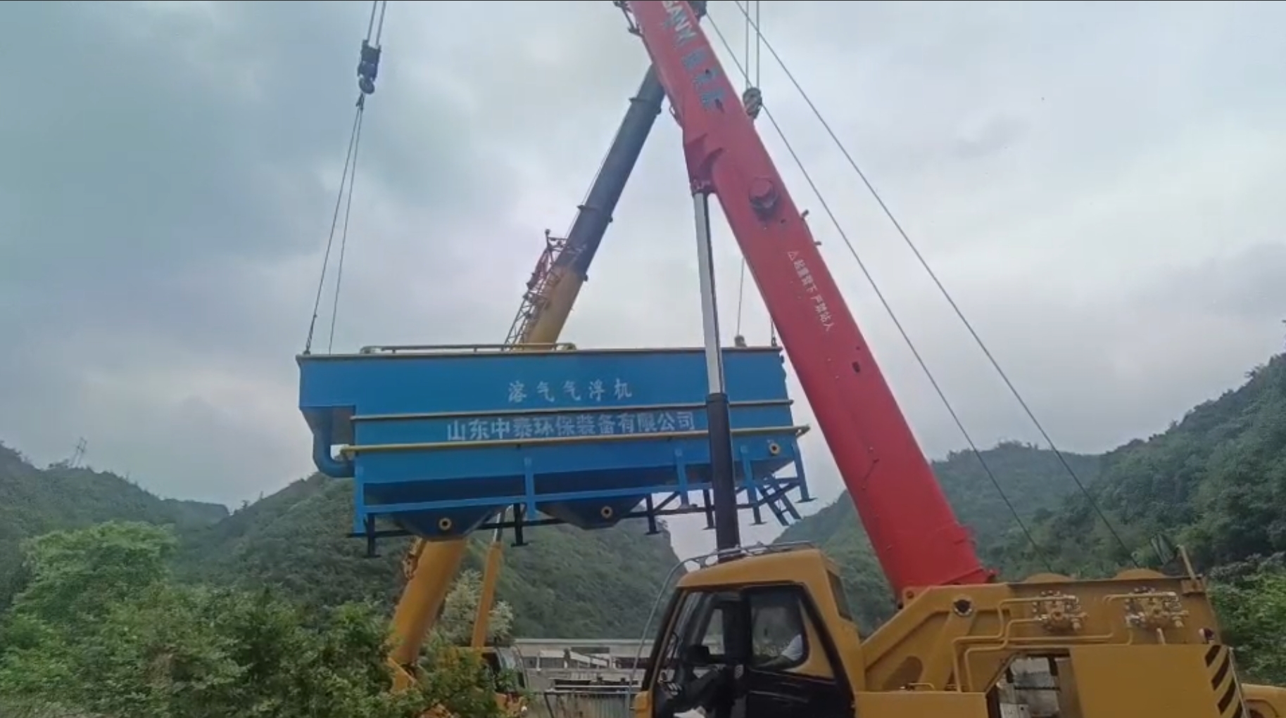 氣浮機(jī)，高效氣浮機(jī)，溶氣氣浮機(jī)，氣浮機(jī)安裝現(xiàn)場