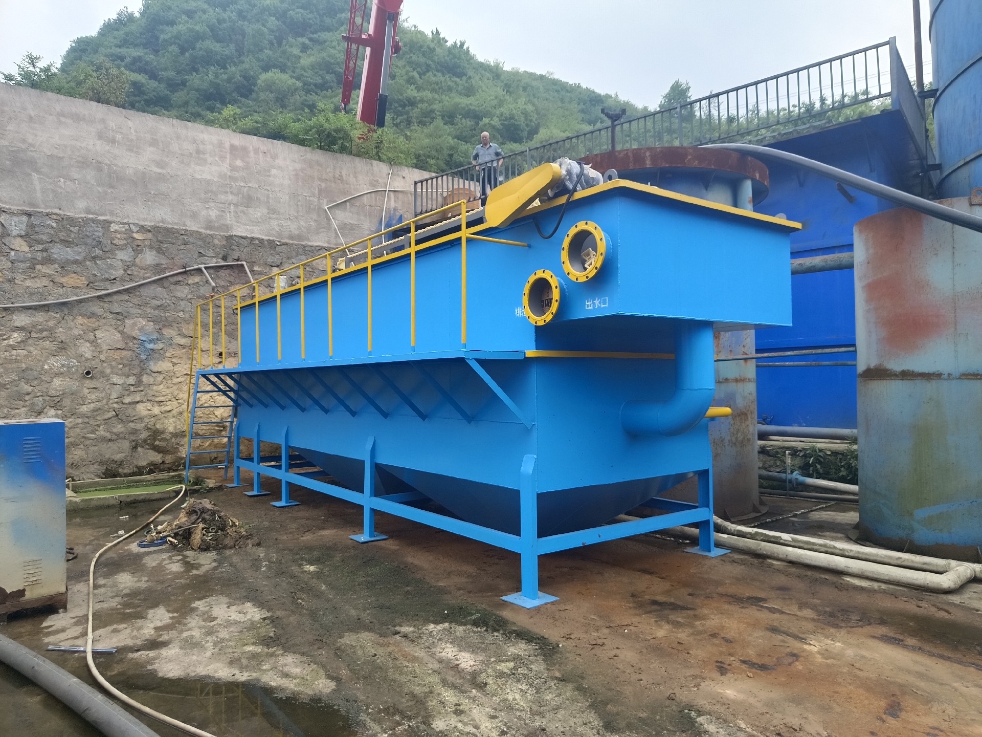 氣浮機(jī)，高效氣浮機(jī)，溶氣氣浮機(jī)，氣浮機(jī)安裝現(xiàn)場